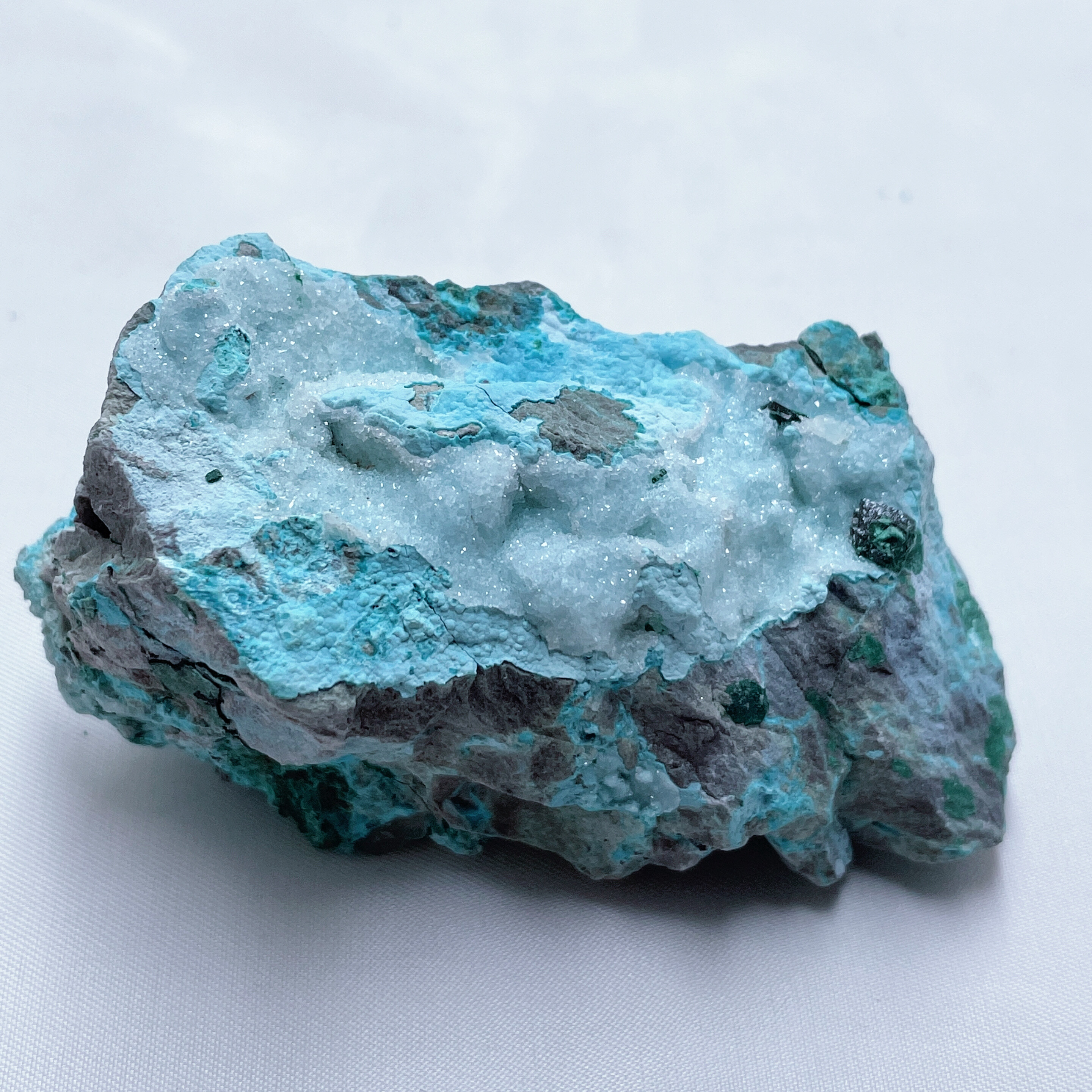 Chrysocolla Mineral Specimen Natural Druzy Crystal